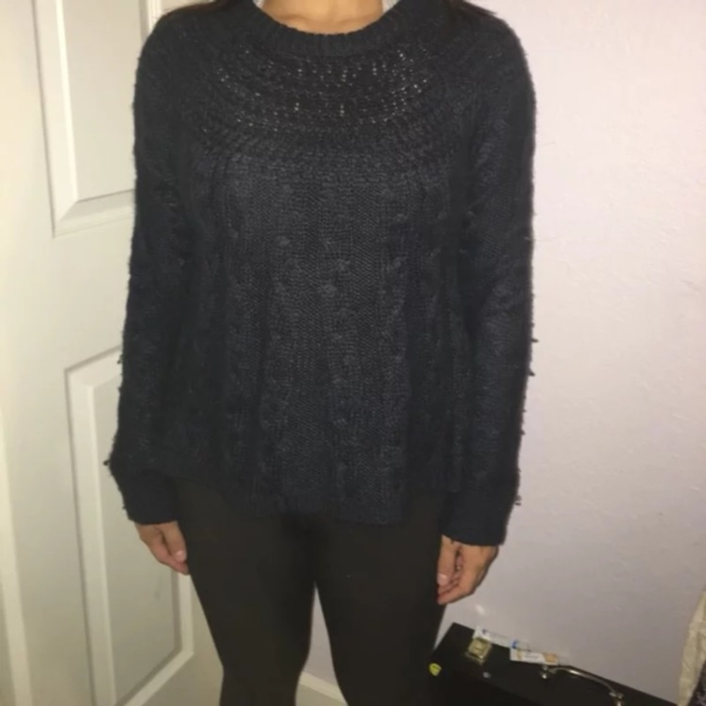 Navy sweater